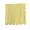Servilletas amarillas pastel con onditas x20