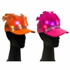 Gorro con plumas y luces