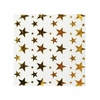 Servilletas blancas estrella dorada