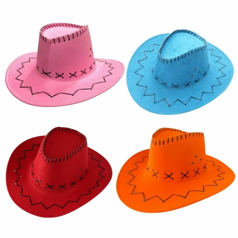 Gorro cowboy rosa