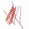 Sorbetes polipapel rayado rojo x25