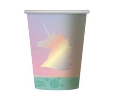 Vaso unicornio iridiscente x6