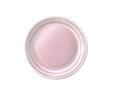 Platos perlados rosa x6 - comprar online