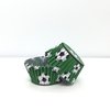 Pirotines estampados futbol verde n10 x12