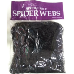 Telaraña negra (no incluye arañas) - comprar online