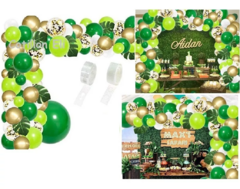 Arco Globos Decorativo Safari Selva Jungla Hojas Cumple