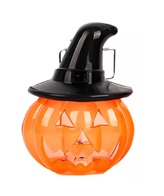 Colgante Calabaza Con Sombrero Bruja Luminoso Led Halloween