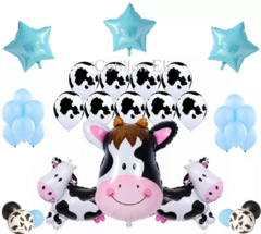 Set Deco Globos Vaca Globos Manchas Vaca