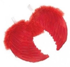 Alas De Angel Rojas Con Plumas Ideal Disfraz Halloween - comprar online