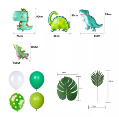 Set Globos Dinosaurios Gigantes C/ Dino Baby Bebe Corona - comprar online