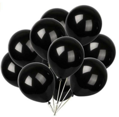 10 Globos Negros 12 Pulgadas - comprar online