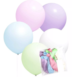 5 Globos Color Celeste Pastel 18 Pulgadas (45 Cm) Piñata en internet