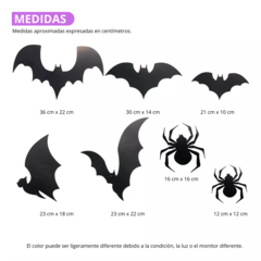 Figuras Decorativas Halloween Murcielagos Arañas Deco en internet