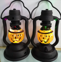 Farol Lampara Calabaza Halloween Luminoso Led Luz