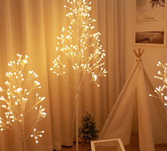 Arbolito Luminoso Led Arbol Navidad Deco Luz Calida Negro - comprar online