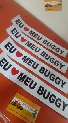 Adesivo Eu Amo meu Buggy ( 1 Und )