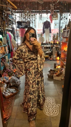 Vestido/Kimono largo seda natural - comprar online