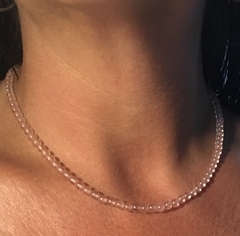 Collar cuarzo Rosa, Amor C102A