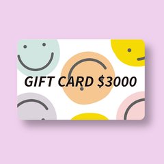 GIFT CARD $3000.-