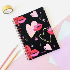 Cuaderno a5 flexible bocas