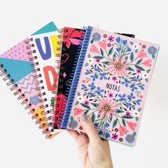 Cuaderno a5 flexible flores notas - comprar online