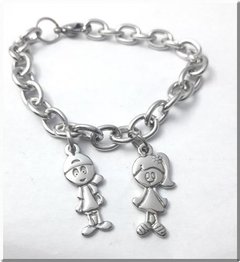 Pulsera Hijos. Con Nombre Grabado Atras Nene- Nena