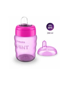 COPO BICO SILICONE EASY SIP 260ML - Avent - rosa - 4553