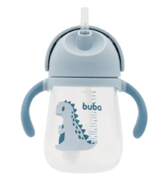 Copo Dino com alça 240 ml - azul buba