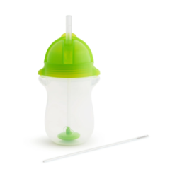 Copo Grande com Canudo Click Lock VERDE 296 ml - munchkin 02.11483