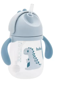 Copo Dino com alça 240 ml - azul buba - comprar online