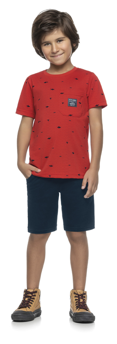 Conjunto Masculino Comfy Clássico Elian 241148 - Vermelho FERRAR 4871