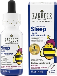 MELATONINA Zarbee's Kids Sleep Supplement Liquid com 1mg - loja online