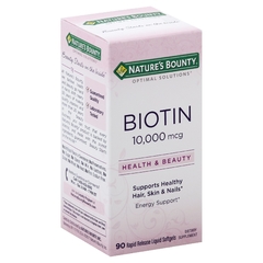 Biotin Health&Beauty 10.000 mcg - Nature's Bounty ® cabelo, pele e unhas - 90 capsulas - comprar online