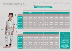 Pijama de soft infantil liso ursa - Estampa brilha no escuro - dedeka 20762 L06 - comprar online