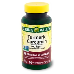Cúrcuma C/ Gengibre 500 mg - 90 cápsulas - Spring Valley