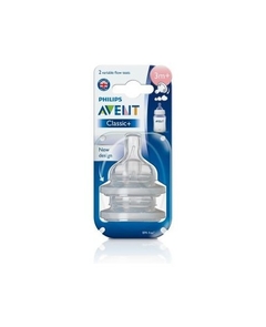 KIT 2 Bico mamadeira AVENT 3m + fluxo VARIÁVEL - 1241