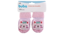 Meias Antiderrapantes com Chocalho Gatinho - Rosa - buba 12729 na internet