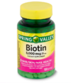 Biotin 5.000 MCG - cabelo, pele, unhas - 120 capsulas - Spring Valley