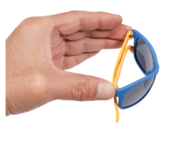 Imagem do Óculos de Sol Baby - armação flexível - azul/amarelo - buba 11749