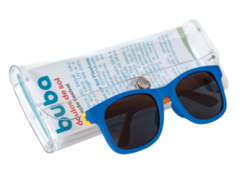 Óculos de Sol Baby - armação flexível - azul/amarelo - buba 11749 na internet