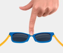 Óculos de Sol Baby - armação flexível - azul/amarelo - buba 11749 - comprar online