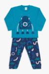 Pijama teen de soft parquinho robô - Brilha no escuro - dedeka - 22679 E480
