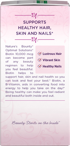 Biotin Health&Beauty 10.000 mcg - Nature's Bounty ® cabelo, pele e unhas - 90 capsulas - loja online