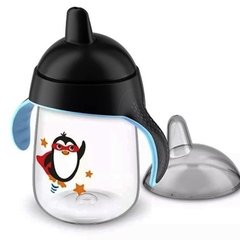 Copo Infantil Pinguim Preto 340 ml 18M+ - Avent