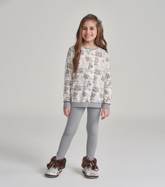 Pijama Manga Longa com Legging Infantil - 67453 - comprar online