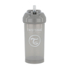 GARRAFINHA COM CANUDO 360 ML CINZA - TWISTSHAKE - A-45-302