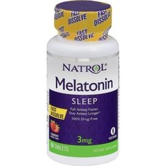 Melatonina Natrol Fast Dissolve Strawberr - 3 mg - 150 Comprimidos