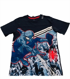 Blusa - preta homem aranha - marvel