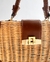 Bolsa de palha mini baú luxo - loja online