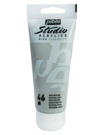 Acrílico Pebeo Studio 100ml 46 Neutral Grey - comprar online